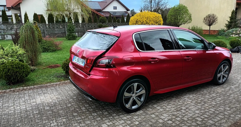 Peugeot 308 cena 39800 przebieg: 78000, rok produkcji 2019 z Kielce małe 79